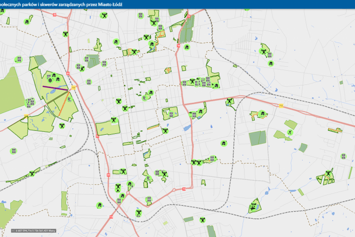 Mapa funkcji społecznych - Sport, Ścieżka dla biegaczy, Trasy do nart biegowych