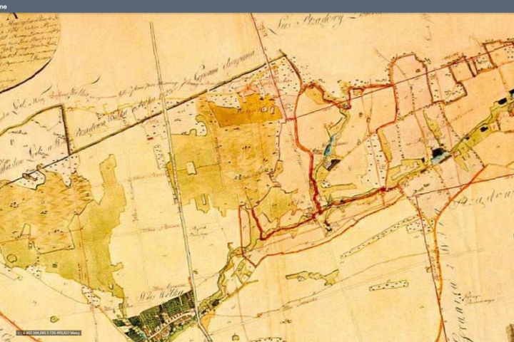 Mapy historyczne - Mapa 1828 rok.