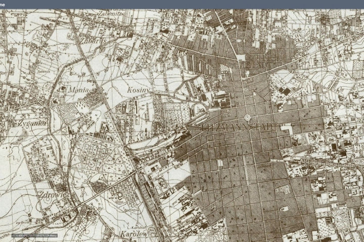 Mapy historyczne - Mapa 1944 rok.